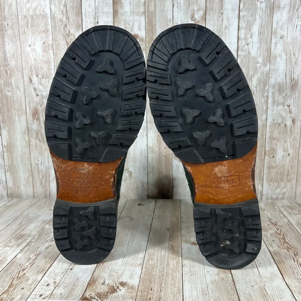 Sorel Men's Black Suede Chukka Ankle Boots Casual Leather‎ Lace Up Size 9.5